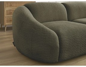 Zielona sofa z materiału bouclé 230 cm Tina – Bobochic Paris