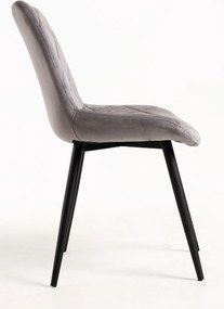 Zestaw 4 Krzese Min Aksamitne