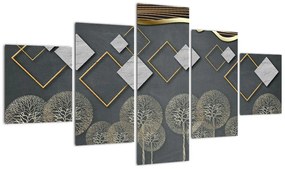 Obraz abstrakcji (125x70 cm)