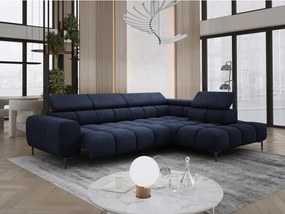 Narożnik PLAZA L Prawostronny z elektryczną regulacją siedziska w tkaninie CLOUD 79 WERSAL
