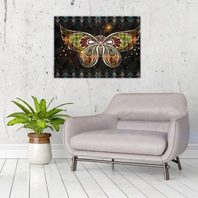Obraz na szkle - Magiczny motyl (70x50 cm)