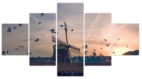 Obraz wiatraka (125x70 cm)