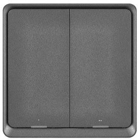 Wyłącznik 2-przyciskowy GoSmart 1xCR2430 Tuya czarny