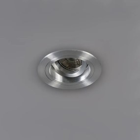 Zestaw 6 okrągłych, regulowanych reflektorów wpuszczanych, aluminiowych - Chuck