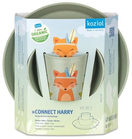 Zestaw obiadowy dla dzieci, z tworzywa organic, KOZIOL