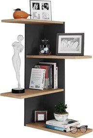 Drewniana półka ścienna Półka narożna Półka Balos