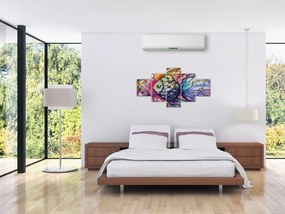 Obraz - Kolorowa rybka (125x70 cm)