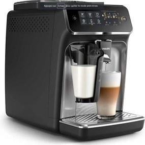 Ekspres do espresso Philips Serii 3200 EP3546/70 czarny, 15 bar, ceramiczny młynek 12 poziomów, połączony Wi-Fi, LatteGo