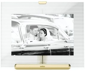 Szklana ramka stojąca w kolorze złota 16x20 cm Flute – Umbra