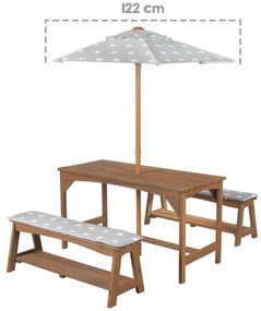 Dziecięcy zestaw ogrodowy 4 szt. Outdoor + – Roba