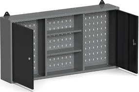 Szafka wisząca kombinowana G1, 600 x 1200 x 200 mm, 2 drzwi, perforowana