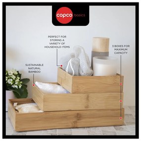 Bambusowe organizery do szuflad zestaw 3 szt. Copco – Kitchen Craft