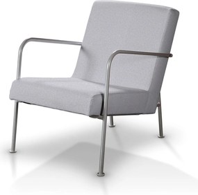 Pokrowiec na fotel Ikea PS kolor szary tkanina strukturalna