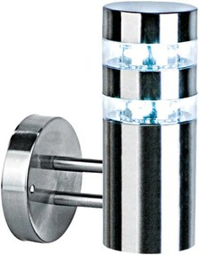 Chromowana lampa ścienna LED elewacyjna S298 T9-T21