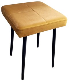 Taboret MAX MG15 miodowy  podstawa czarna