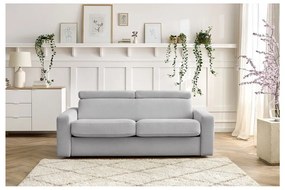 Jasnoszara rozkładana sofa 215 cm Monaco – Bobochic Paris