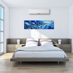Obraz – Ryby w falach (170x50 cm)