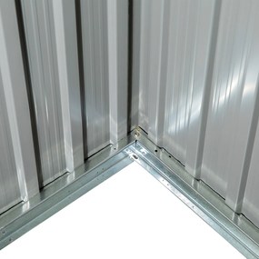 Outsunny Domek Narzędziowy Szopa Ogrodowa z Drzwiami Stal Zielony 142x84x189cm | Aosom PL