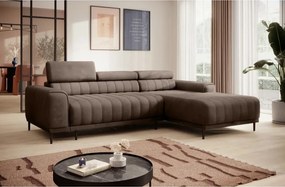 Narożnik CALDO S/MINI Prawostronny z funkcją spania wolnostojąca w tkaninie RUN AGAIN 18 WERSAL