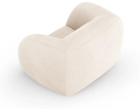 Kremowy fotel z materiału bouclé Essen – Cosmopolitan Design