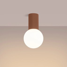 Plafon HALO mocca IP44 ryflowany SOLLUX  LIGHTING