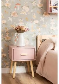 Szafka Nocna Z Mdf I Drewna Sosnowego Tom Kids Toasted Almond - Sklum