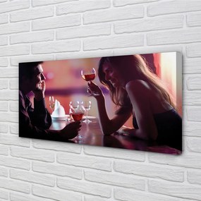 Duży obraz na płótnie Wspólny Toast nad Wodą