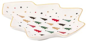 Altom Talerz porcelanowy Modern Tree 25 x 21 cm