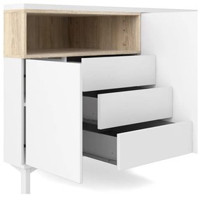 Biała komoda 176x90x49 cm Roomers – Tvilum