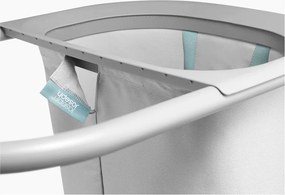 Jasnoszary tekstylny kosz na pranie 2x40 l Duo – Joseph Joseph