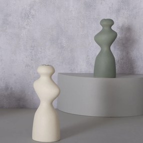 Świecznik ceramiczny o nieregularnym kształcie  MORANA, 22 cm