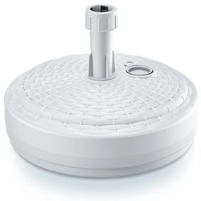 Podstawa parasola okrągła 39 cm biała rattan PROSPERPLAST