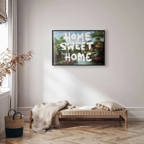 Plakat Wymarzony dom 60x40 cm z ramą czarną bez marginesu ARTGEIST B