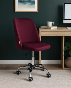 Fotel obrotowy GOYA tkanina Welur krzesło biurowe : Kolor Stelaża - Chrom, Kolor tkaniny - VELVET - MG02, Typ siedziska - Siedzisko obrotowe 360°, Typ tkaniny - Velvet