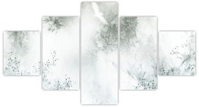 Obraz abstracji liści (125x70 cm)