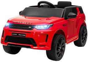 AIYAPLAY Samochód elektryczny dla dzieci, 12V pojazd dziecięcy z pilotem, LED, muzyką i klaksonem, 3-6 lat, Czerwony