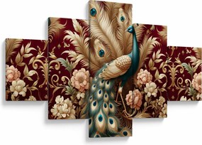 Obraz – Elegancki paw (125x70 cm)