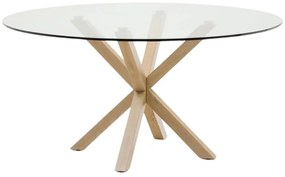 Okrągły stół ze szklanym blatem ø 150 cm Argo – Kave Home