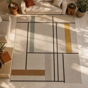 Beżowy dywan Universal Domus, 120x170 cm