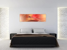 Obraz kwiecistej kropli rosy (170x50 cm)
