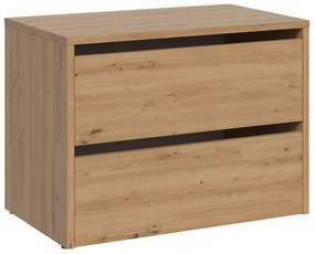 Szafka na buty z uchylnymi drzwiczkami dąb artisan - Rolas 3X