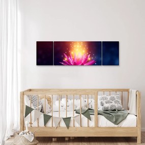 Obraz lilii wodnej na wodzie (170x50 cm)