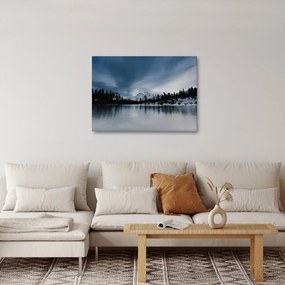 Obraz - Na zamarzniętym jeziorze (70x50 cm)