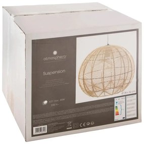 Lampa rattanowa nad stół KITA, Ø 38 cm