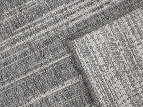 Dywan dwustronny zewnętrzny Gemini szary chodnik 80 cm x 350 cm