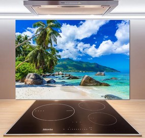 Panel do kuchni Seszele plaża