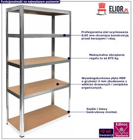 Regał magazynowy bezśrubowy - Sigmi