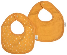 Żółte śliniaki muślinowe zestaw 2 szt. – Bébé Douceur