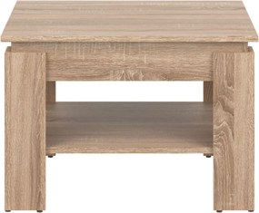 Ława Kwadratowa z Półką do Salonu MIRLO 67,5 cm Dąb sonoma Nowoczesna