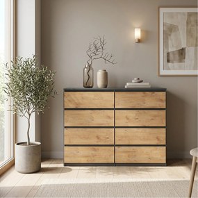 Komoda NUDO 120 cm do Salonu Sypialni Antracyt